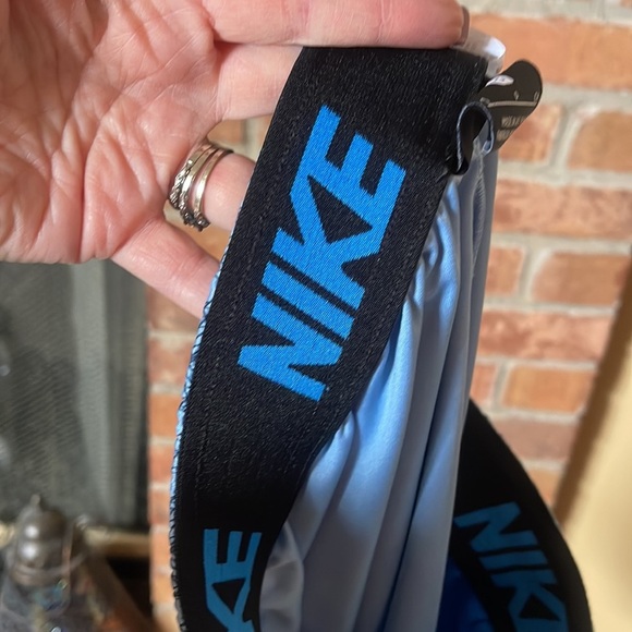 Nike Blue Patterned Long Athletic Shorts - Picture 5 of 6